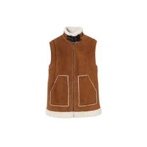 Longchamp Bez Rukavov Kozene Kabáty Hnede | 741625-IWY