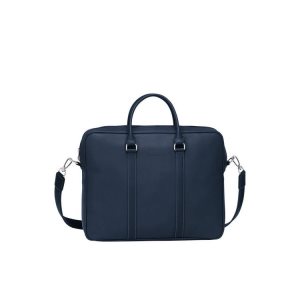 Longchamp Briefcase M Kozene Aktovky Námornícka Modrá | 285694-RHF