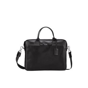 Longchamp Briefcase M Kozene Aktovky Čierne | 801579-HSN