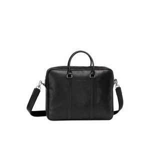 Longchamp Briefcase M Kozene Aktovky Čierne | 927014-DMT