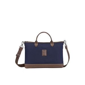 Longchamp Briefcase S Platene Aktovky Modre | 125394-XSA