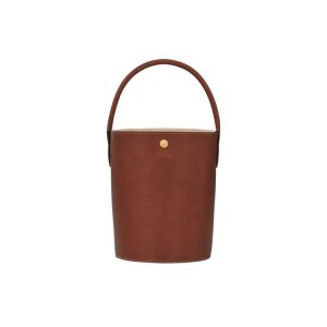 Longchamp Bucket Kozene Kabelky Hnede | 107498-XSV