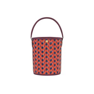 Longchamp Bucket Kozene Kabelky Oranžové | 238794-CZB