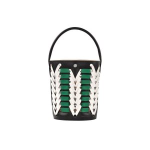 Longchamp Bucket Kozene Kabelky Čierne | 014685-OWR