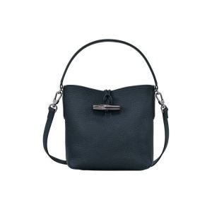 Longchamp Bucket S Kozene Crossbody Kabelka Námornícka Modrá | 834159-DRE