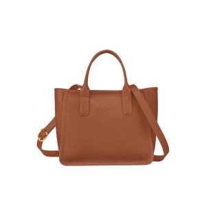 Longchamp Caramel Kozene Kabelky Hnede | 964350-LKR