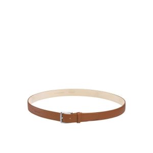 Longchamp Caramel Kozene Opasky Hnede | 437852-HNA