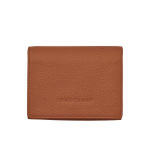 Longchamp Caramel Kozene Penazenky Hnede | 256893-DQM