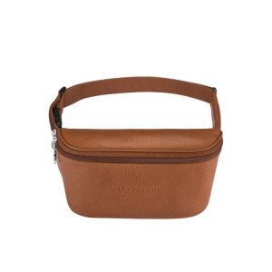 Longchamp Caramel Kozene Taška Na Opasok Hnede | 361290-NAP