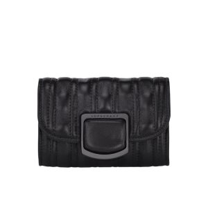 Longchamp Card Kozene Držiteľ Karty Čierne | 589234-URA