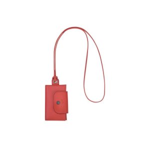 Longchamp Card With Necklace Terracotta Kozene Držiteľ Karty Oranžové | 829731-MOV