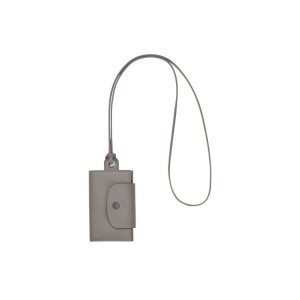 Longchamp Card With Necklace Turtledove Kozene Držiteľ Karty Siva | 984107-BSV