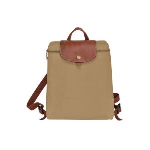 Longchamp Desert Recycled canvas Batohy Hnedožltý | 573418-XEC