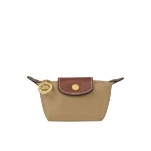 Longchamp Desert Recycled canvas Držiteľ Karty Hnedožltý | 172405-NCI