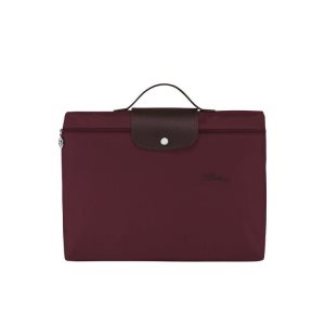 Longchamp Folder Recycled canvas New Bordove | 248039-NRC