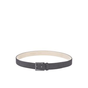 Longchamp Gun Metal Kozene Opasky Siva | 021973-DMW