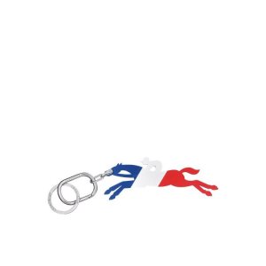 Longchamp Horse Kozene Kľúčenka Námornícka Modrá | 268951-JWE