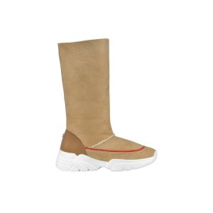 Longchamp Kozene Cizmy Béžové | 328174-OAX