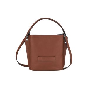 Longchamp Kozene Crossbody Kabelka Hnede | 871532-ALR