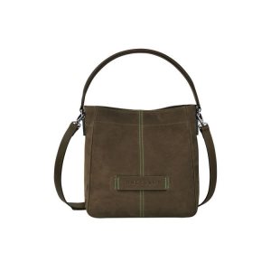 Longchamp Kozene Crossbody Kabelka Hnedožltý | 526931-NAV