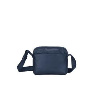 Longchamp Kozene Crossbody Kabelka Námornícka Modrá | 621395-ANO