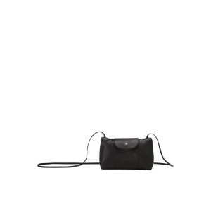 Longchamp Kozene Crossbody Kabelka Čierne | 038421-RGB