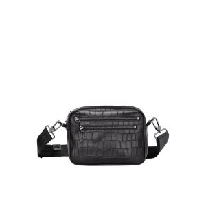Longchamp Kozene Crossbody Kabelka Čierne | 204615-KQI