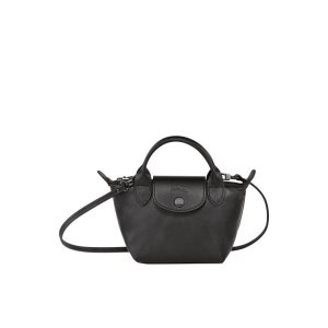 Longchamp Kozene Crossbody Kabelka Čierne | 475918-BFR