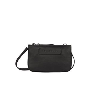 Longchamp Kozene Crossbody Kabelka Čierne | 760985-TYI