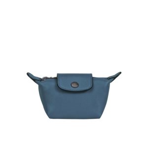Longchamp Kozene Držiteľ Karty Modre | 351492-XPW