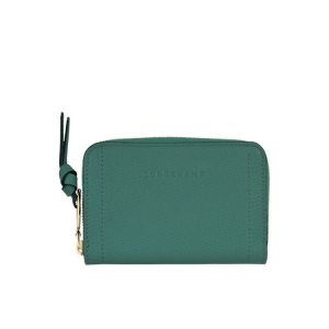 Longchamp Kozene Držiteľ Karty Siva Zelene | 924618-WSR