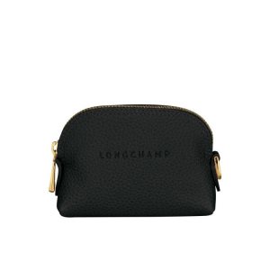 Longchamp Kozene Držiteľ Karty Čierne | 014936-WQJ