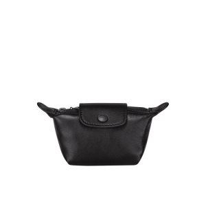Longchamp Kozene Držiteľ Karty Čierne | 712085-HKL
