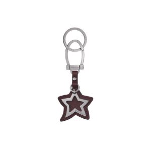 Longchamp Kozene Kľúčenka Bordove | 527613-IGW