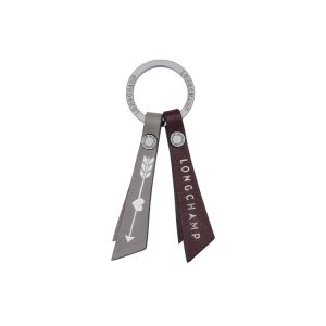 Longchamp Kozene Kľúčenka Bordove | 852763-NSR