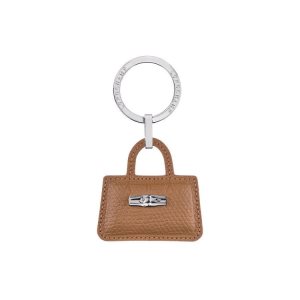 Longchamp Kozene Kľúčenka Béžové | 301768-IJO