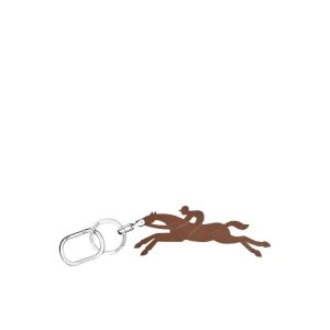 Longchamp Kozene Kľúčenka Hnede | 618497-ESF