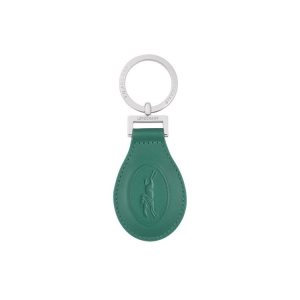 Longchamp Kozene Kľúčenka Siva Zelene | 782451-UTW