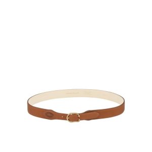 Longchamp Kozene Opasky Hnede | 932841-QEH