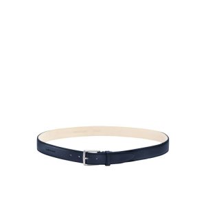 Longchamp Kozene Opasky Námornícka Modrá | 091735-TIP