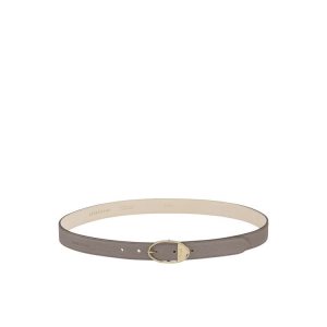 Longchamp Kozene Opasky Siva Hnede | 873412-TPG