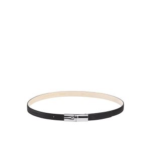Longchamp Kozene Opasky Čierne | 341076-AKJ