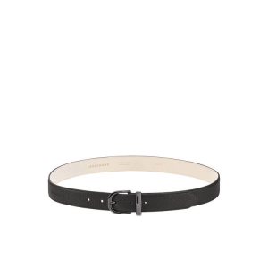 Longchamp Kozene Opasky Čierne | 630512-OTZ