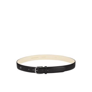 Longchamp Kozene Opasky Čierne | 847536-VBE