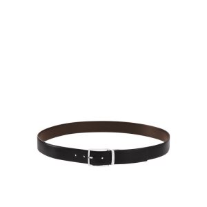 Longchamp Kozene Opasky Čierne Béžové | 597630-BDW