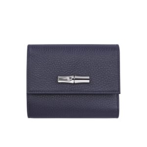 Longchamp Kozene Penazenky Námornícka Modrá | 341972-DJV