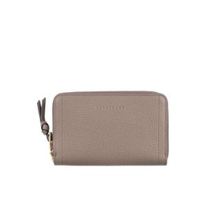 Longchamp Kozene Penazenky Siva Hnede | 216487-KUJ