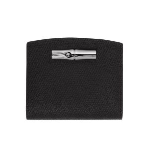 Longchamp Kozene Penazenky Čierne | 150672-HFE