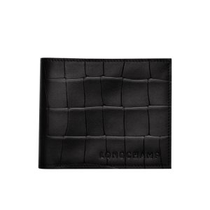 Longchamp Kozene Penazenky Čierne | 541306-HZV