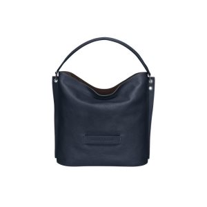 Longchamp Kozene Taška Cez Rameno Modre | 514639-ZHC
